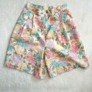 Vintage floral shorts